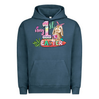 Pigment Midnight Navy My first Easter Day Urban Hoodie - CowGirlArtShop