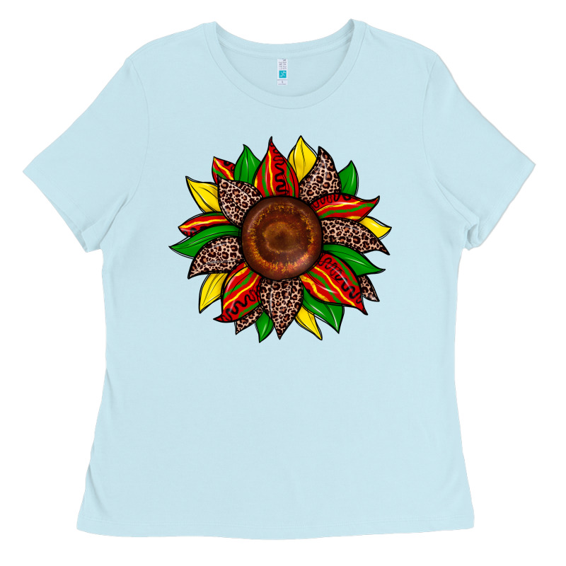 Juneteenth Leopard Sunflower Ladies Tee by Zillion Design Studio | Teevron