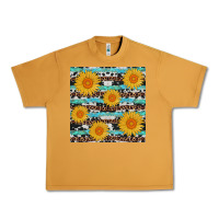 Peanut Butter sunflower western seamless Urban Heavy Tee - AdoDesignShop