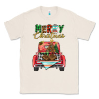 Natural merry christmas truck Classic Tee - BarkalooDesign