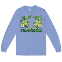 Colony Blue shake your shamrocks Long Sleeve Tee - MaliasSmallBusiness