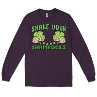 Plum shake your shamrocks Long Sleeve Tee - MaliasSmallBusiness