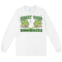 White shake your shamrocks Long Sleeve Tee - MaliasSmallBusiness