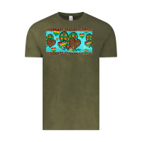 Vintage Olive western hearts autism cup Vintage Tee - Artiststas