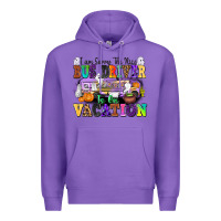 Purple I Am Sorry The Nice Bus Driver Is on Vacation Premium Hoodie - texasbilliewilder