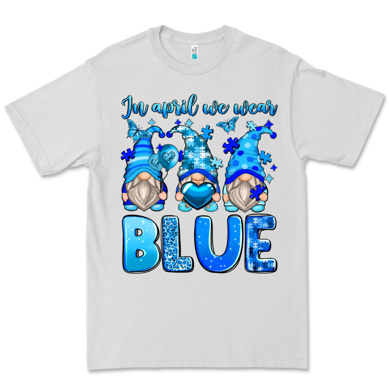 In April We Wear Blue Autism Gnomes Premium Tee by Zillion Design Studio | Teevron