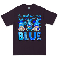 Plum in april we wear blue autism gnomes Premium Tee - Zillion Design Studio