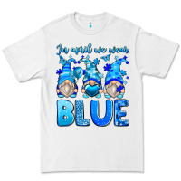 White in april we wear blue autism gnomes Premium Tee - Zillion Design Studio