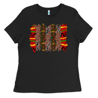 Black juneteenth brushstroke Ladies Tee - Zillion Design Studio