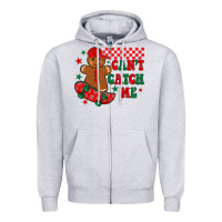 Heather Grey can t catch me Zipper Hoodie - MaliasSmallBusiness