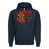 Navy can t catch me Zipper Hoodie - MaliasSmallBusiness
