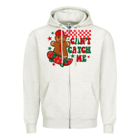 Oatmeal Heather can t catch me Zipper Hoodie - MaliasSmallBusiness