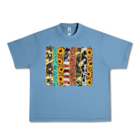 Pebble Blue western brushstroke Urban Heavy Tee - AdoDesignShop