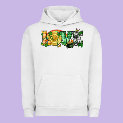 Western Love St. Patrick's Day P Urban Hoodie Designed By Cowgirlartshop