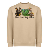 Mushroom Peace Love Baby Baboon Heavyweight Sweatshirt - LillyAllenDesigns