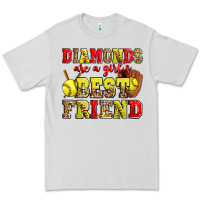 Dove Grey diamonds are a girl's best friend softball Premium Tee - Zillion Design Studio