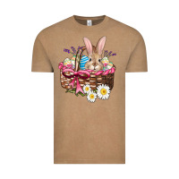 Vintage Coffee easter bunny and basket Vintage Tee - AdoDesignShop