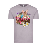 Vintage Zinc easter bunny and basket Vintage Tee - AdoDesignShop