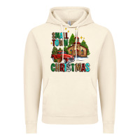 Vintage Artic small town christmas church western truck Vintage Hoodie - AdoDesignShop
