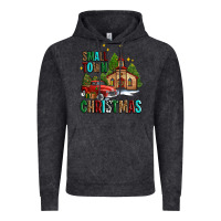 Vintage Black small town christmas church western truck Vintage Hoodie - AdoDesignShop