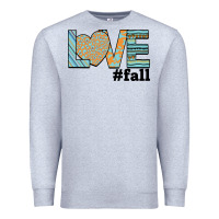 Heather Grey Love Fall Premium Sweatshirt - Bettercallsaul