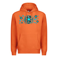 Carrot turquoise gemstone sunflower Premium Hoodie - JahusDesignShop
