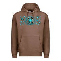 Chestnut turquoise gemstone sunflower Premium Hoodie - JahusDesignShop