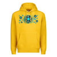 Lemon turquoise gemstone sunflower Premium Hoodie - JahusDesignShop