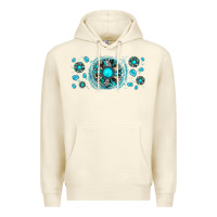 Sandshell turquoise gemstone sunflower Premium Hoodie - JahusDesignShop