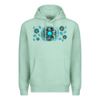 Seafoam turquoise gemstone sunflower Premium Hoodie - JahusDesignShop