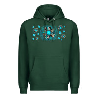 Sports Green turquoise gemstone sunflower Premium Hoodie - JahusDesignShop
