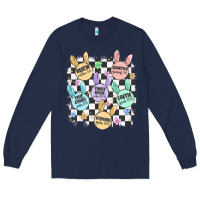 Navy easter bunny candy Long Sleeve Tee - MaliasSmallBusiness