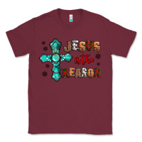 Burgundy jesus is the reason for this season christmas Classic Tee - Jasminsmagicworld