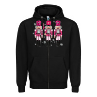 Black Pink nutcrackers Zipper Hoodie - MaliasSmallBusiness