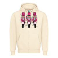Sandshell Pink nutcrackers Zipper Hoodie - MaliasSmallBusiness