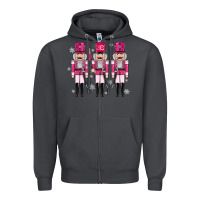 Smoke Pink nutcrackers Zipper Hoodie - MaliasSmallBusiness