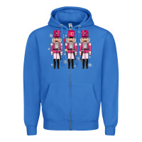 True Royal Pink nutcrackers Zipper Hoodie - MaliasSmallBusiness