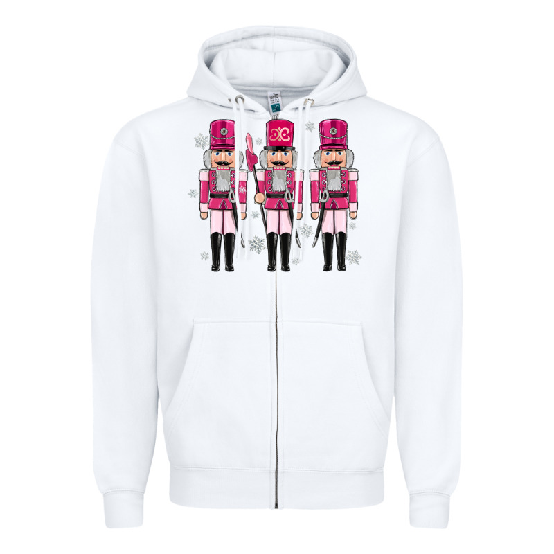Pink Nutcrackers Zipper Hoodie by MaliasSmallBusiness | Teevron
