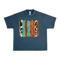 Midnight Navy western brushstroke Urban Heavy Tee - AdoDesignShop