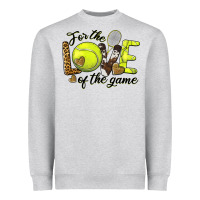 Heather Grey for the love of the game tennis Heavyweight Sweatshirt - BarkalooDesign