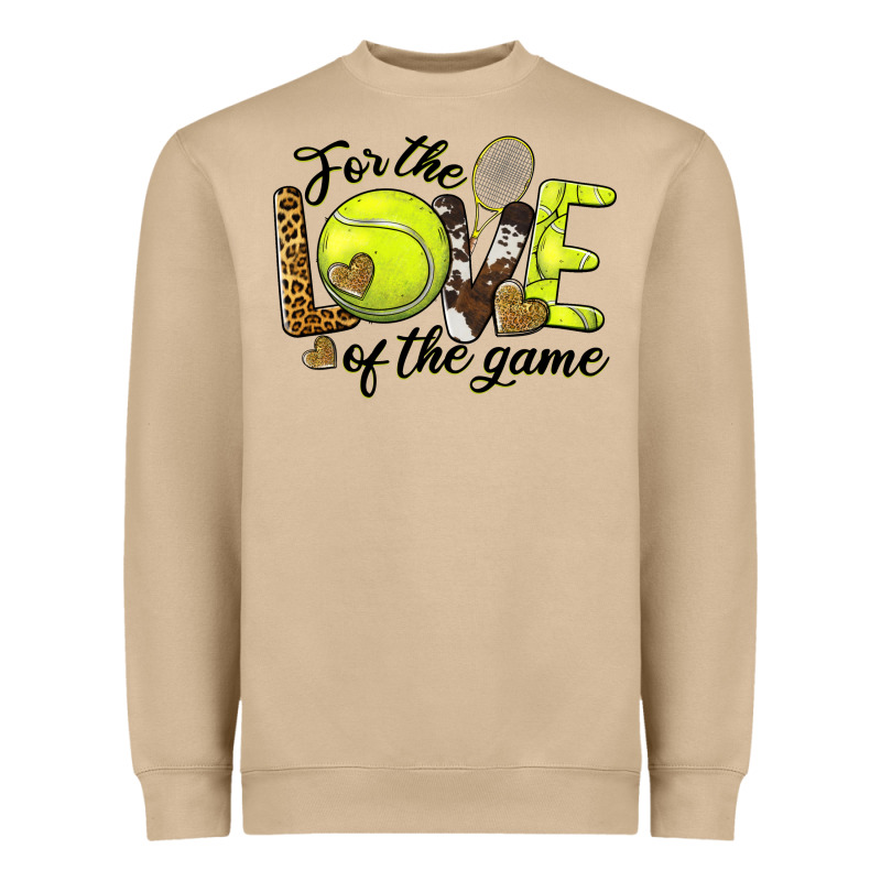 For The Love Of The Game Tennis Heavyweight Sweatshirt by BarkalooDesign | Teevron