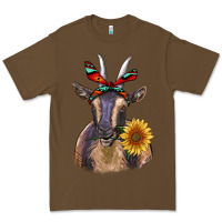 Cacao sunflower aztec ribbon goat Premium Tee - RanaPortraitStore
