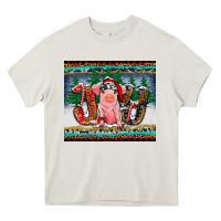 Cream joy pig Heavy Core Tee - RanaPortraitStore