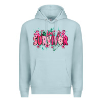Blue Mist i am a survivor Premium Hoodie - NancyCooperArtShop