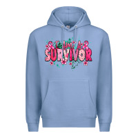 Colony Blue i am a survivor Premium Hoodie - NancyCooperArtShop