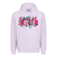 Lilac i am a survivor Premium Hoodie - NancyCooperArtShop