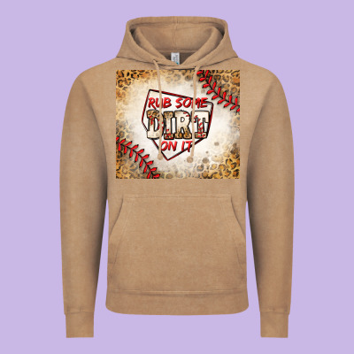 Rub Some Dirt On It Baseball Vintage Hoodie Designed By Jasminsmagicworld