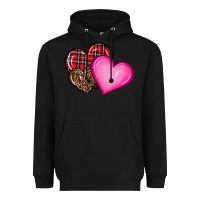 Black valentine's day hearts Heavyweight Hoodie - RanaPortraitStore