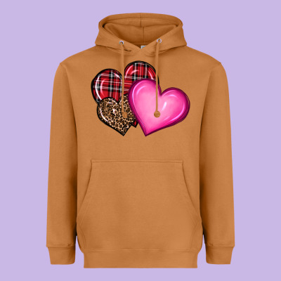 Valentine's Day Hearts Heavyweight Hoodie Designed By Ranaportraitstore