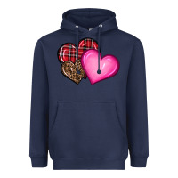 Navy valentine's day hearts Heavyweight Hoodie - RanaPortraitStore